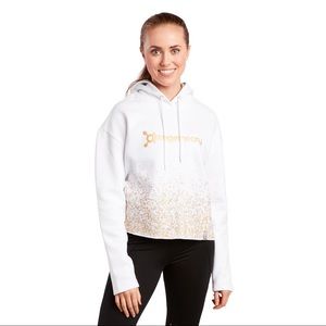 Orangetheory Fitness Shine Warm Up Cropped Hoodie
